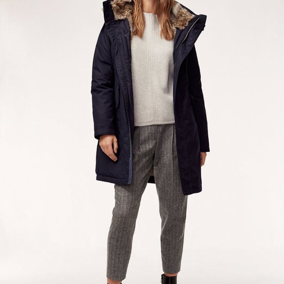 Babaton Oskar Parka Mid-length down parka jacket (navy) - Picture 4 of 4